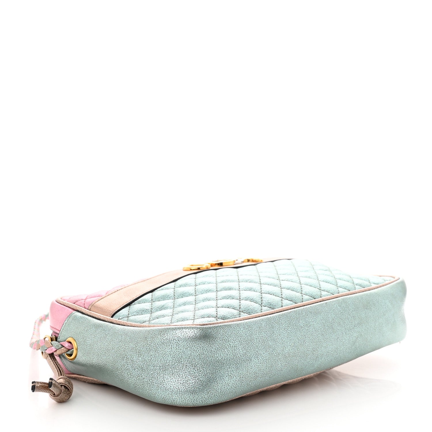 Gucci Laminated Nappa Trapuntata Small Zumi Shoulder Bag Rosa 4 of 10