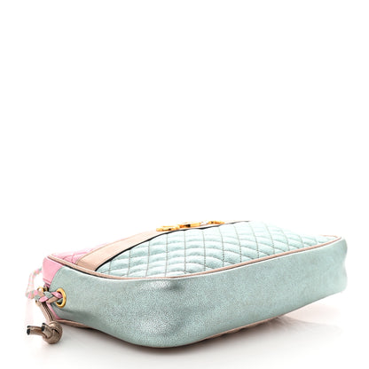 Gucci Laminated Nappa Trapuntata Small Zumi Shoulder Bag Rosa 4 of 10
