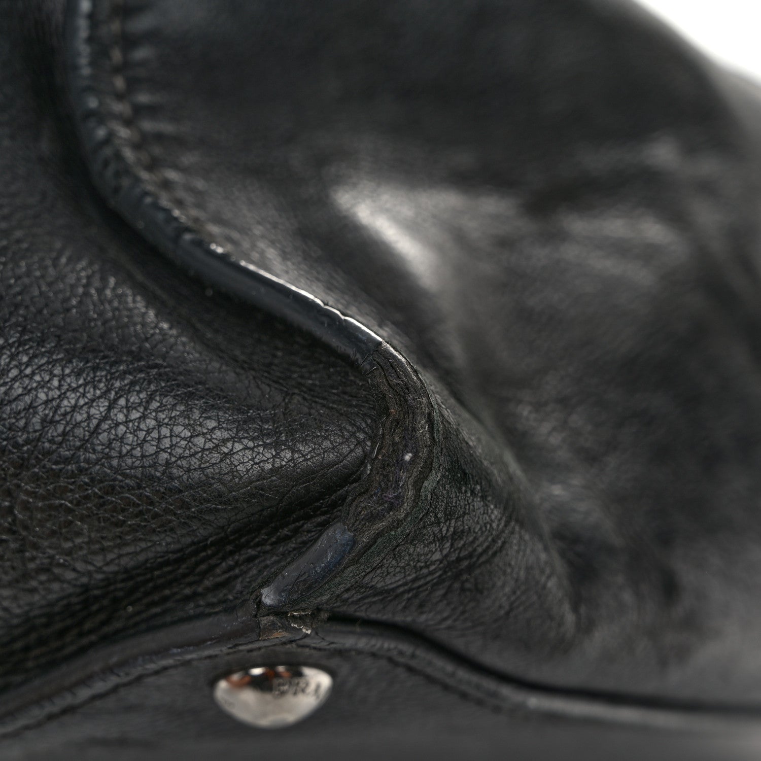Prada Glace Calf Twin Pocket Tote Black 13 of 16
