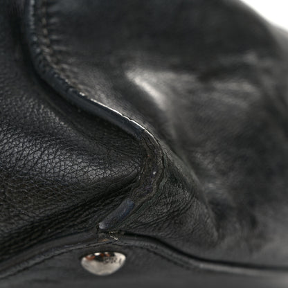 Prada Glace Calf Twin Pocket Tote Black 13 of 16