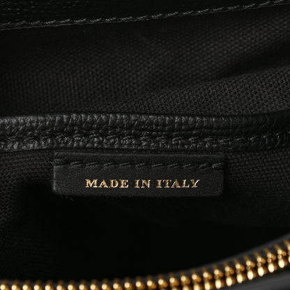 Burberry Derby Calfskin House Check Medium Banner Tote Black 6 of 9