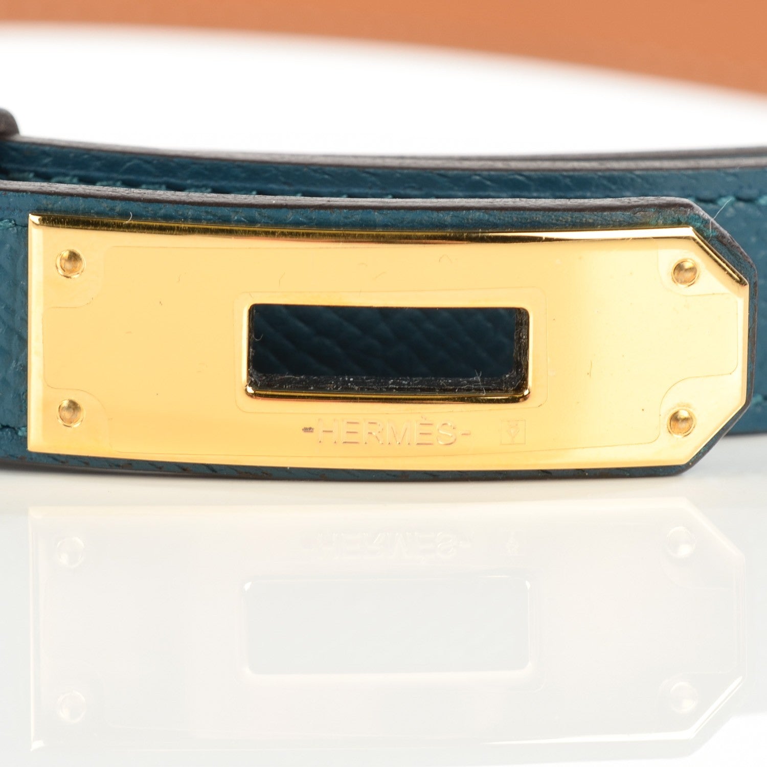 Hermes Epsom Kelly Belt Mallard 4 of 8