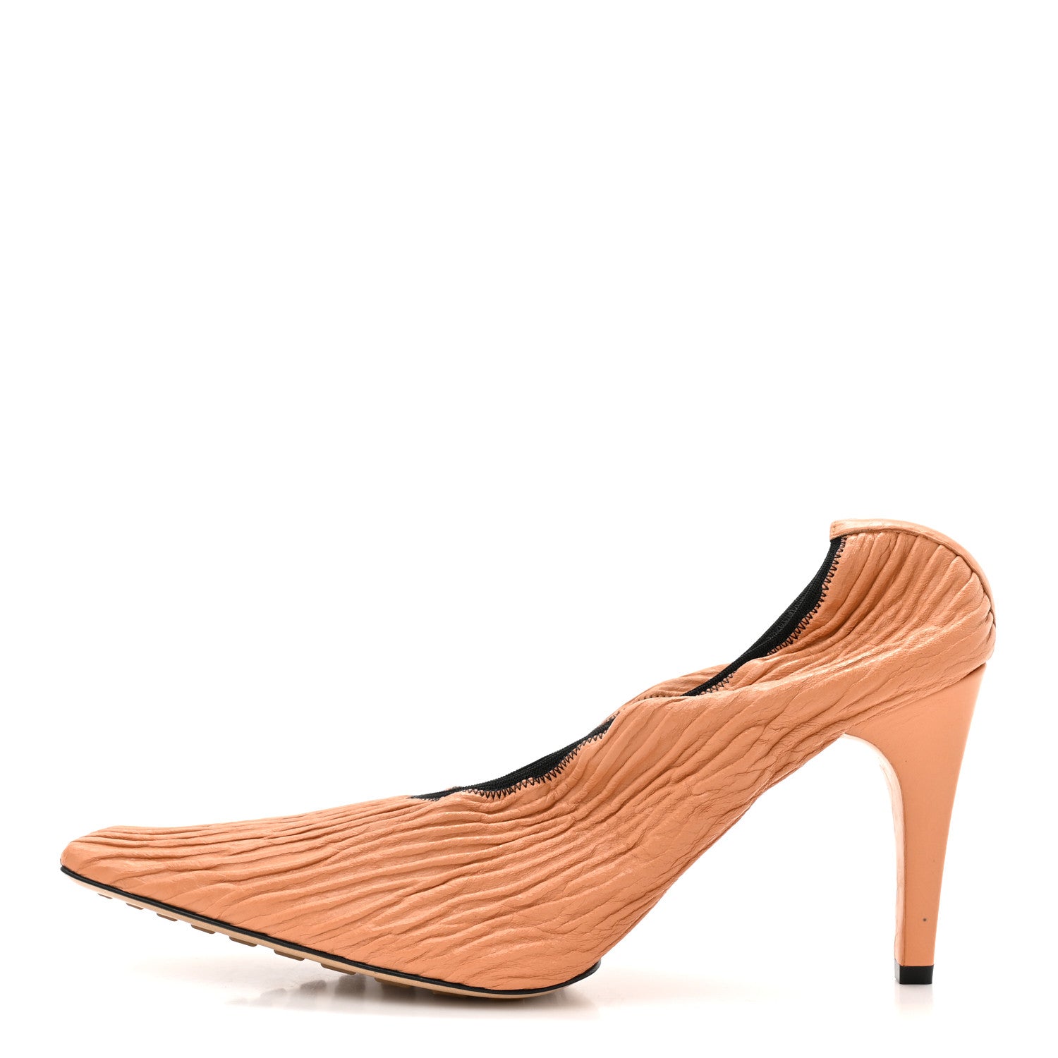 Bottega Veneta Crunch Calfskin Sharpei Pumps 39 Manolo 1 of 9
