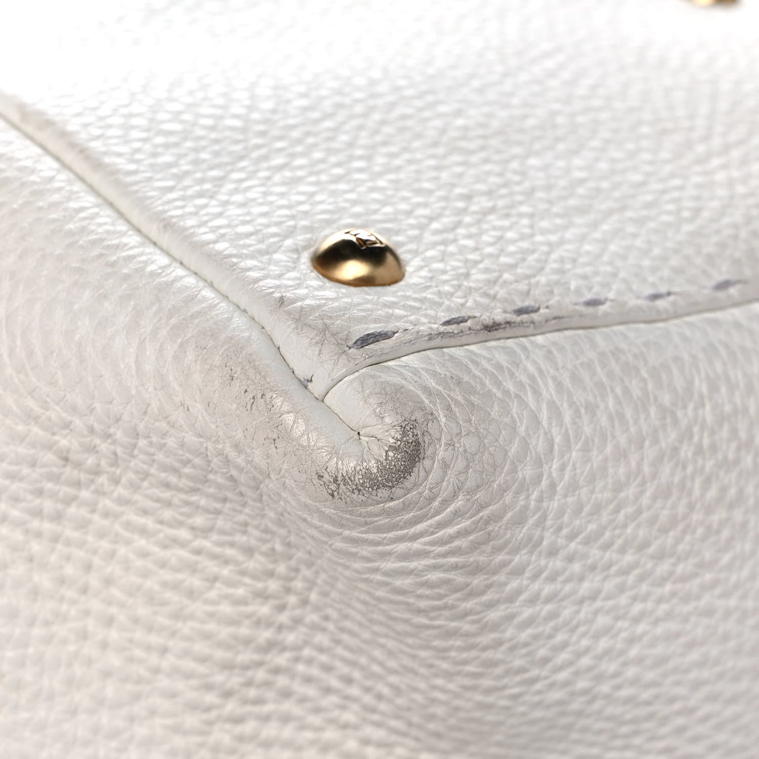 Fendi Cuoio Romano Selleria Tote White 14 of 15