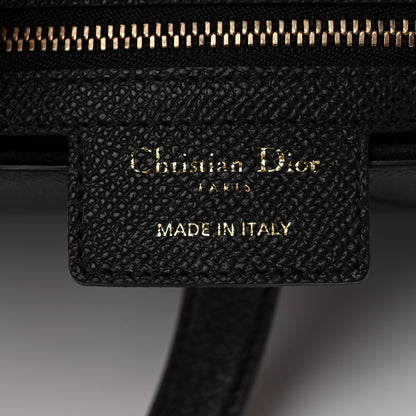 Christian Dior Grained Calfskin Saddle Bag Black 6 of 11