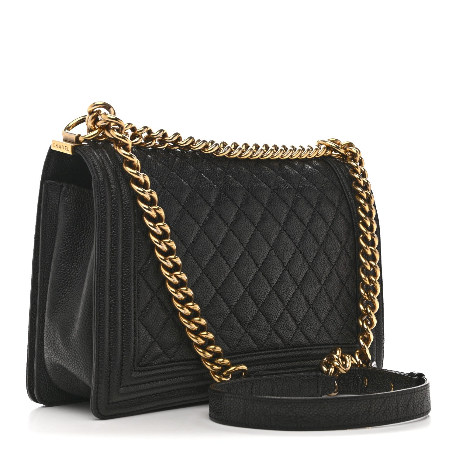 Chanel Caviar Quilted New Medium Boy Flap Black 3 of 13