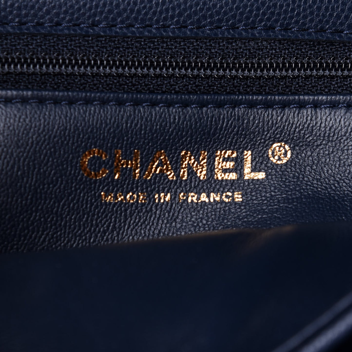 Caviar Quilted Medium Sweet Classic Flap Navy Blue