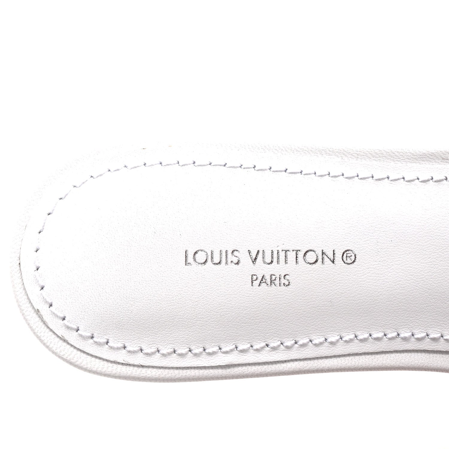 Louis Vuitton Lambskin Embossed Monogram By The Pool Revival Flat Mules 36 White Multicolor 8 of 10