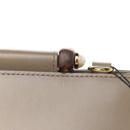 Gucci Nappa Bamboo Web Small Nymphaea Top Handle Bag Brown 10 of 10