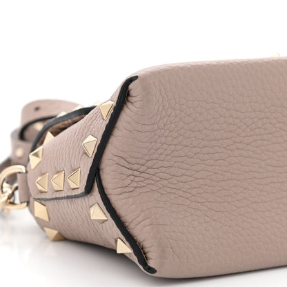 Valentino Garavani Pebbled Calfskin Mini Rockstud Crossbody Bag Poudre 8 of 9