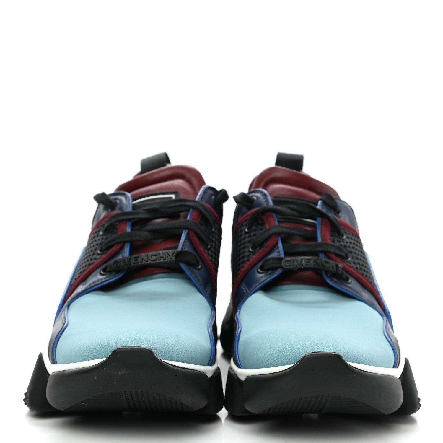 Givenchy Calfskin Neoprene Knitted Mens Jaw Low Top Sneakers 44 Multicolor 2 of 8
