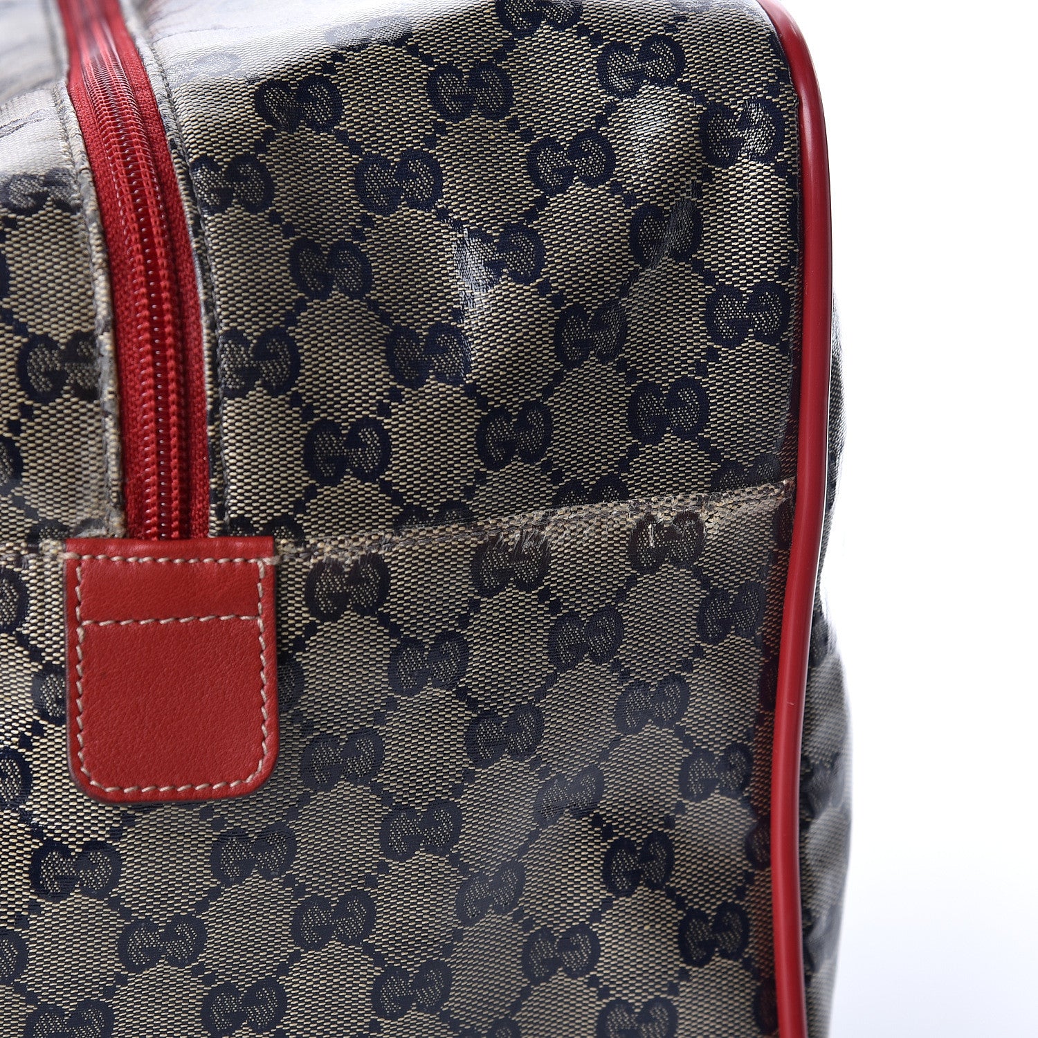 Gucci Crystal Monogram Web Medium Collapsible Carry On Duffle Navy 12 of 12