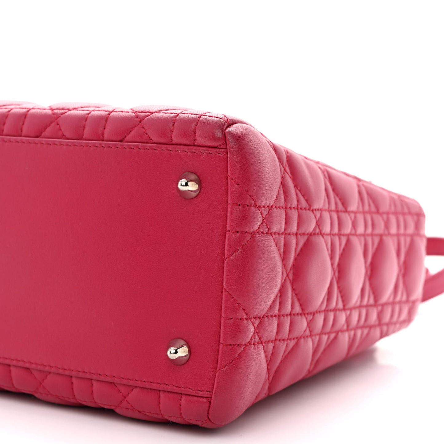 Lambskin Cannage Medium Lady Dior Pink