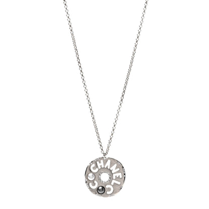 Chanel Crystal Pearl Papyrus Necklace Gold 1 of 4