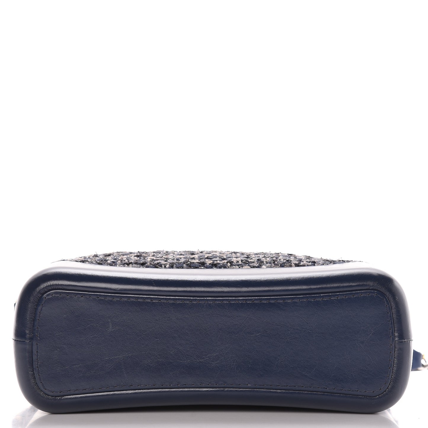 Tweed Calfskin Quilted Medium Gabrielle Hobo Navy