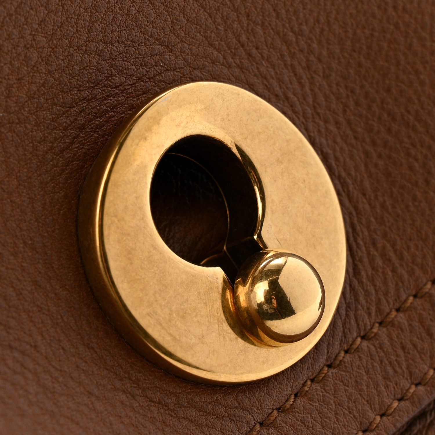 Saint Laurent Calfskin Canvas Large Muse Two Brown 16 of 17