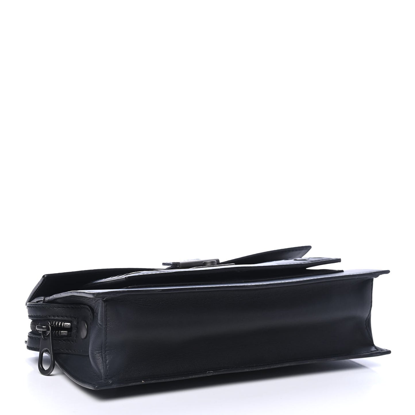 Nappa Intrecciato Lock Pouch Black