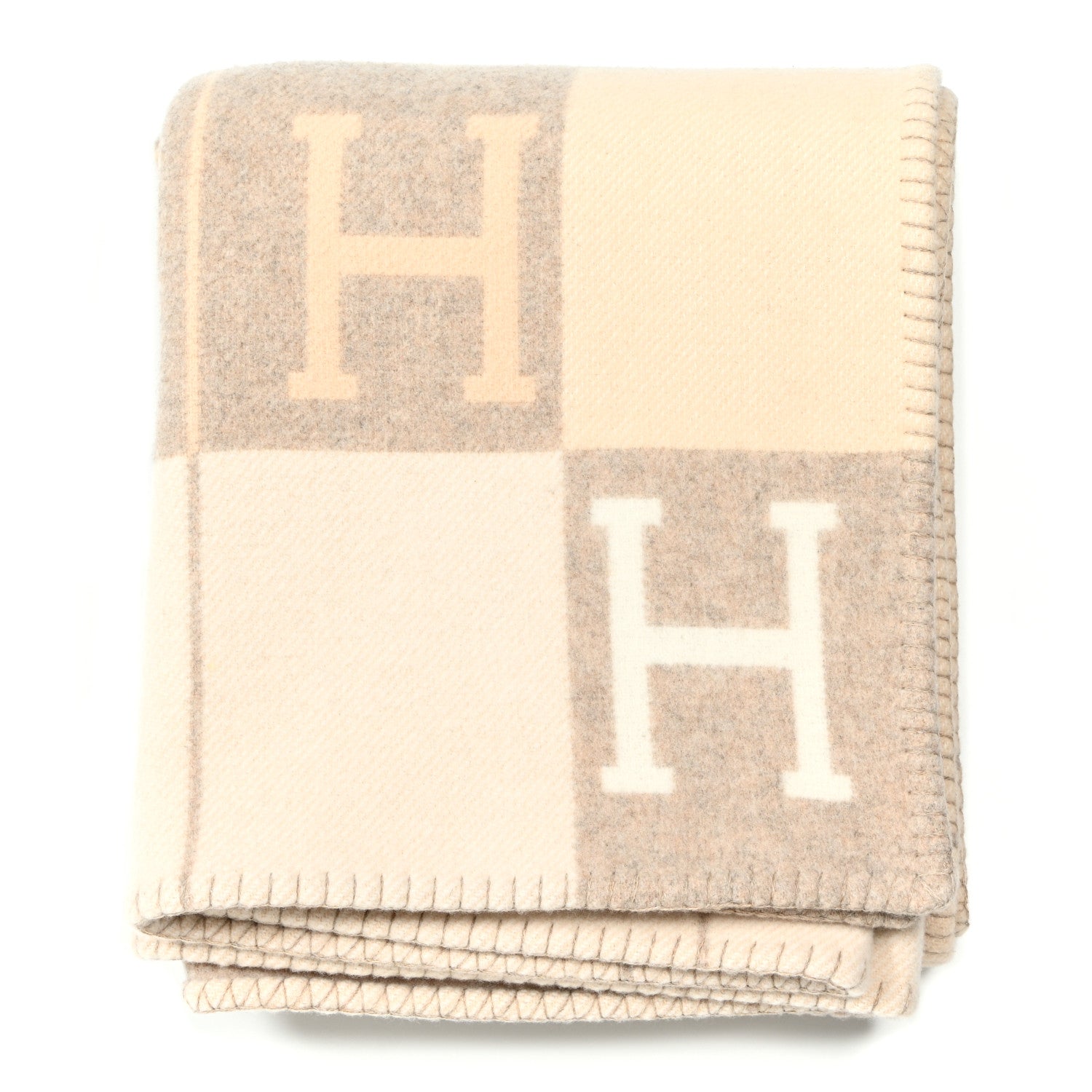 Hermes Wool Cashmere Avalon III Blanket Coco Camomille 1 of 3