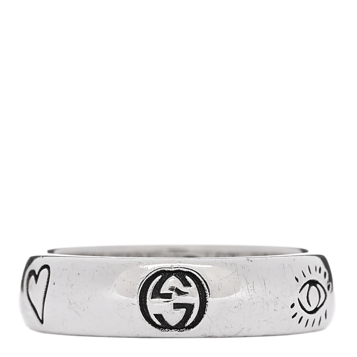 Sterling Silver Blind for Love Band Ring 54 6.75