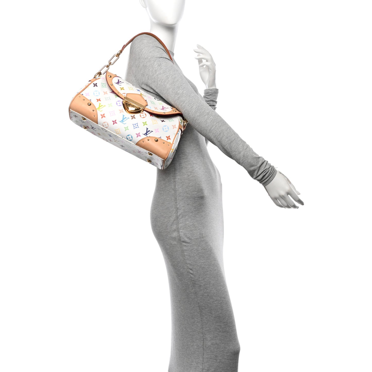 Monogram Multicolor Beverly MM White