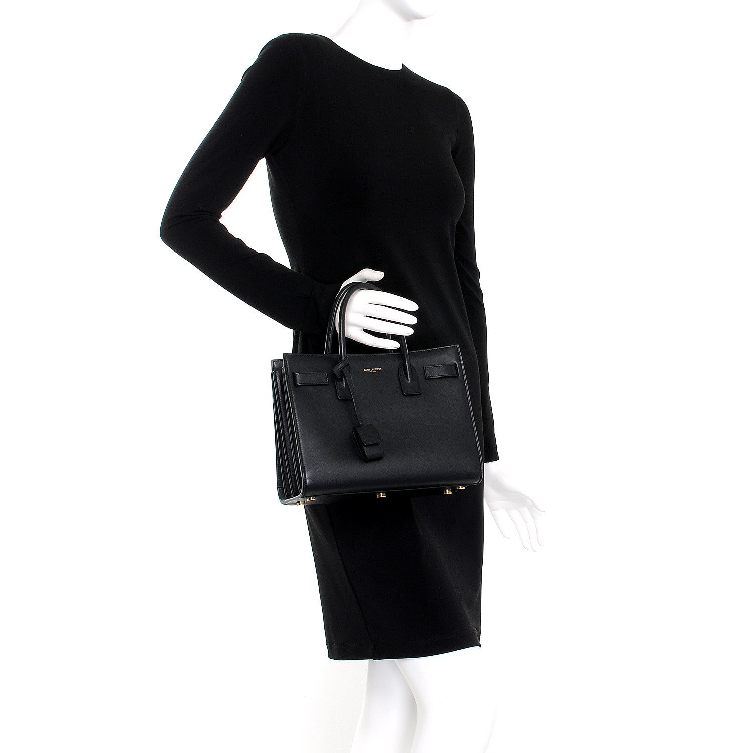 Saint Laurent Calfskin Baby Sac De Jour Black 3 of 7