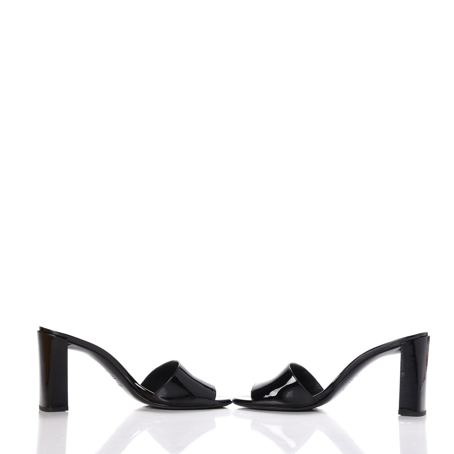 Patent Mules 39 Black