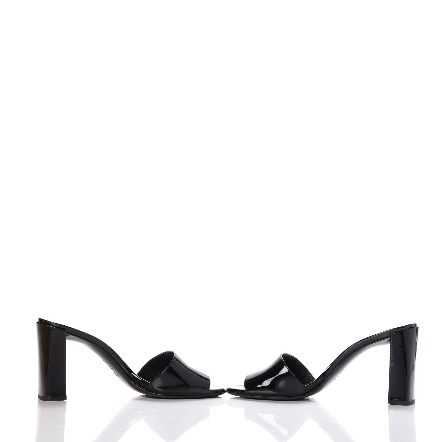Fendi Patent Mules 39 Black 6 of 9