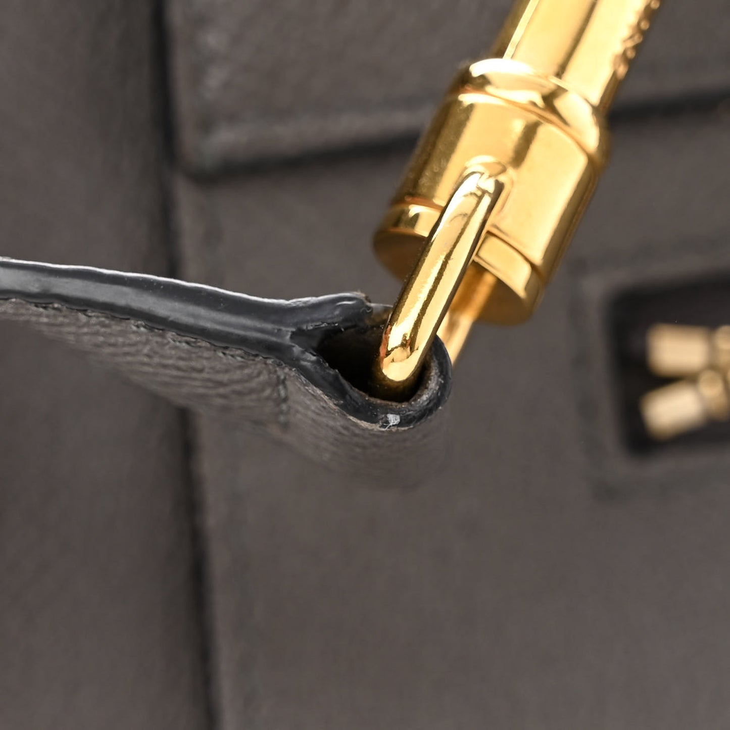 Grained Calfskin Micro Belt Bag Grey