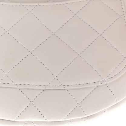 Chanel Lambskin Quilted All About Chains Waist Belt Bag White 12 of 13