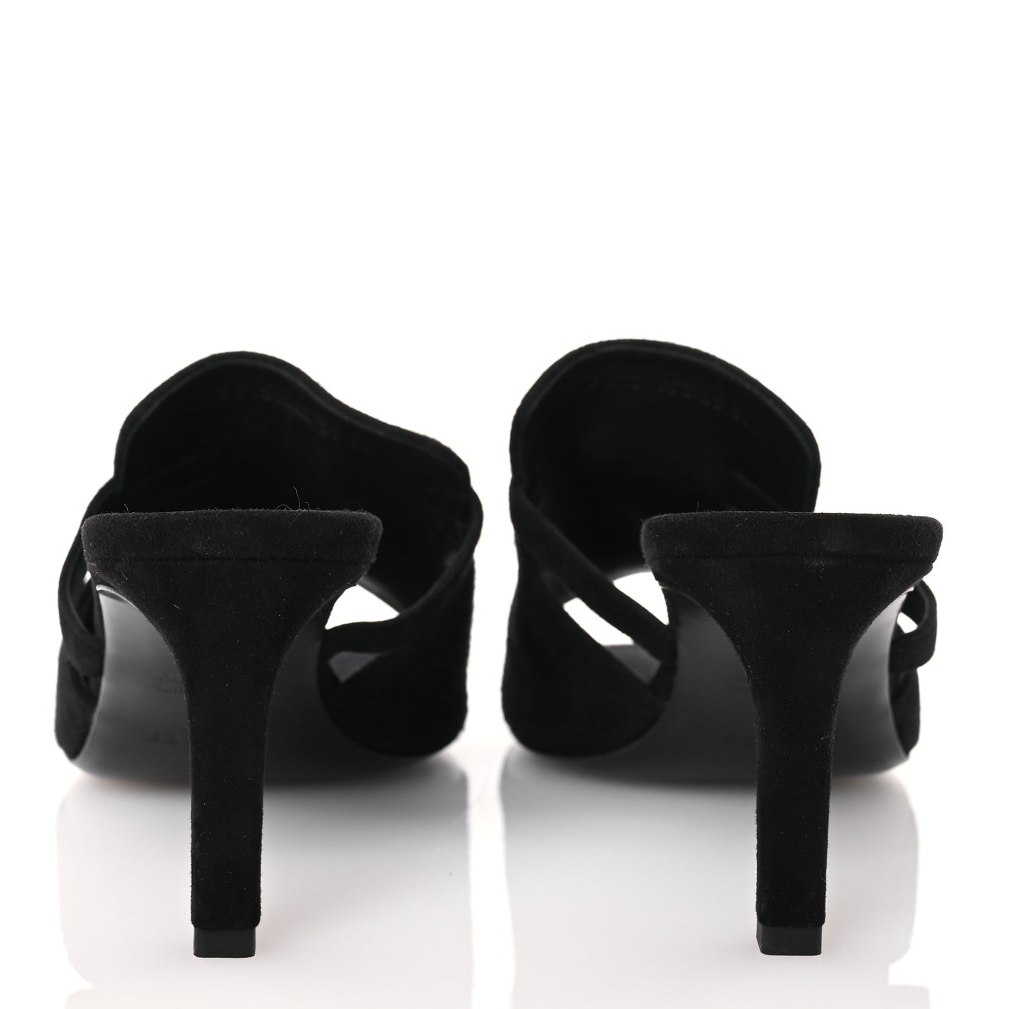 Suede Goatskin Satin Cute Sandals 39 Black