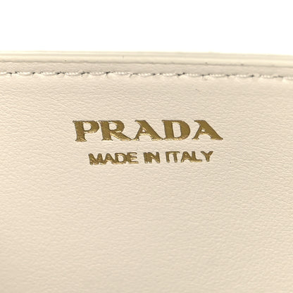Prada Saffiano Cuir Triangle Logo Miniborse White 6 of 9