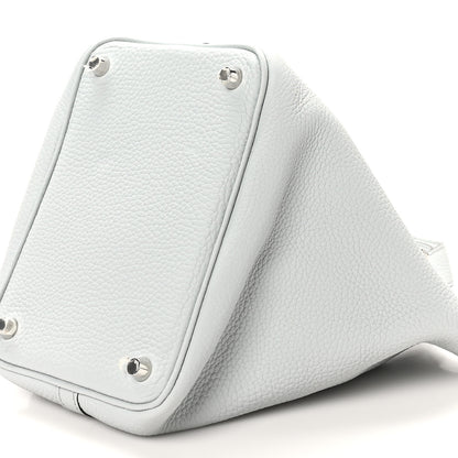 Hermes Taurillon Clemence Picotin Lock 18 PM Bleu Pale 10 of 10