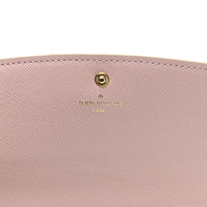 Louis Vuitton Damier Azur Emilie Wallet Rose Ballerine 6 of 9