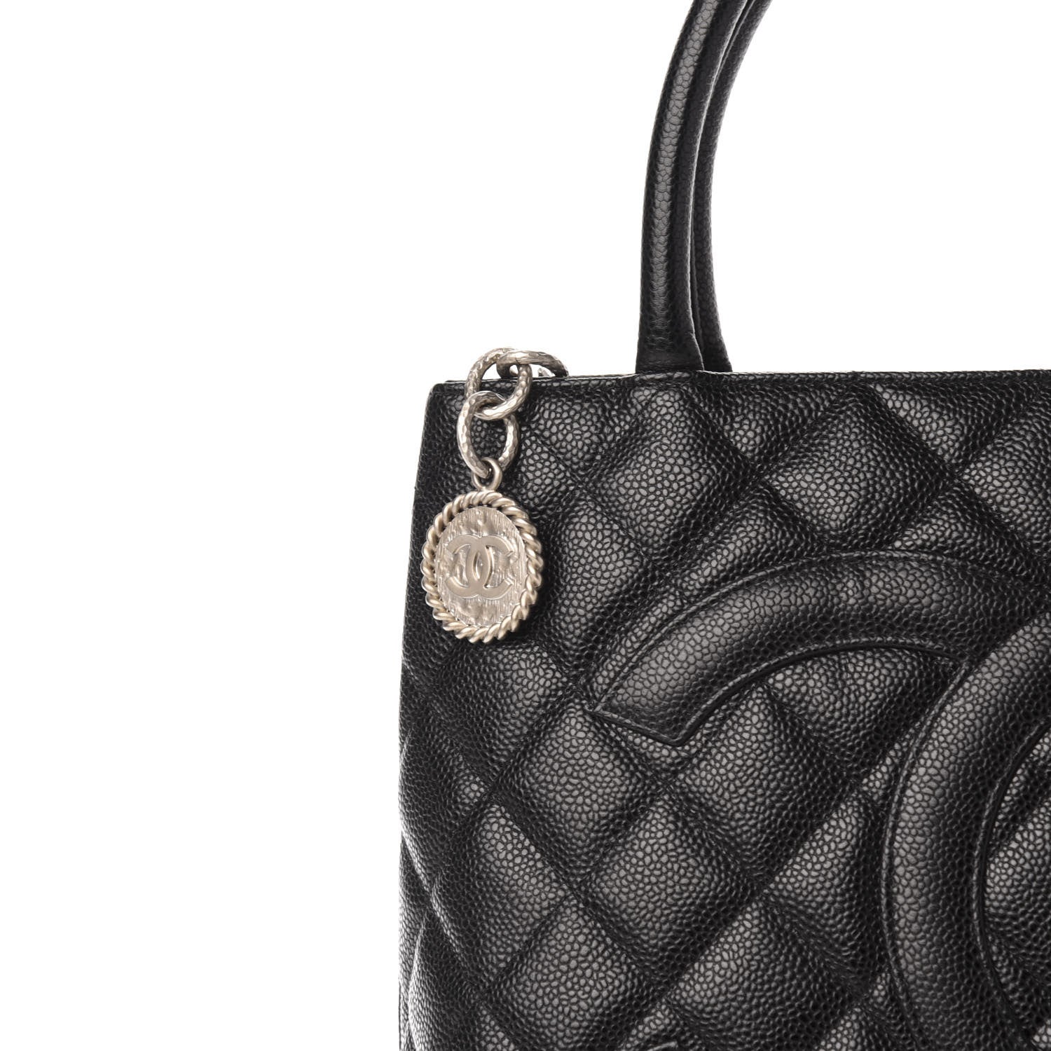 Chanel Caviar Quilted Medallion Tote Black 10 of 10