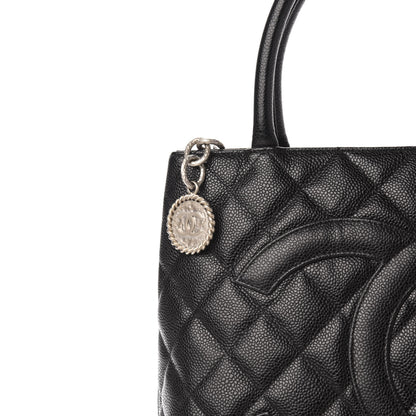 Chanel Caviar Quilted Medallion Tote Black 10 of 10