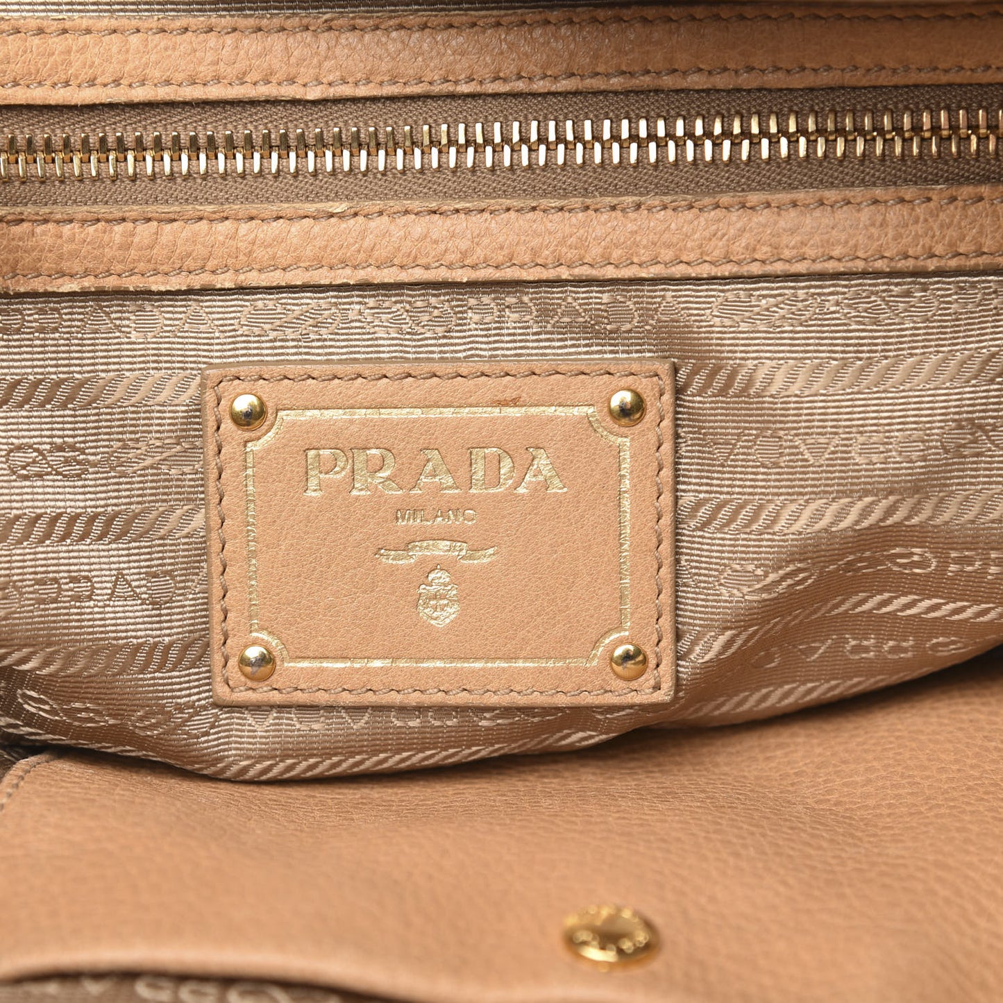 Deerskin Tamponato Pleated Tote Sughero