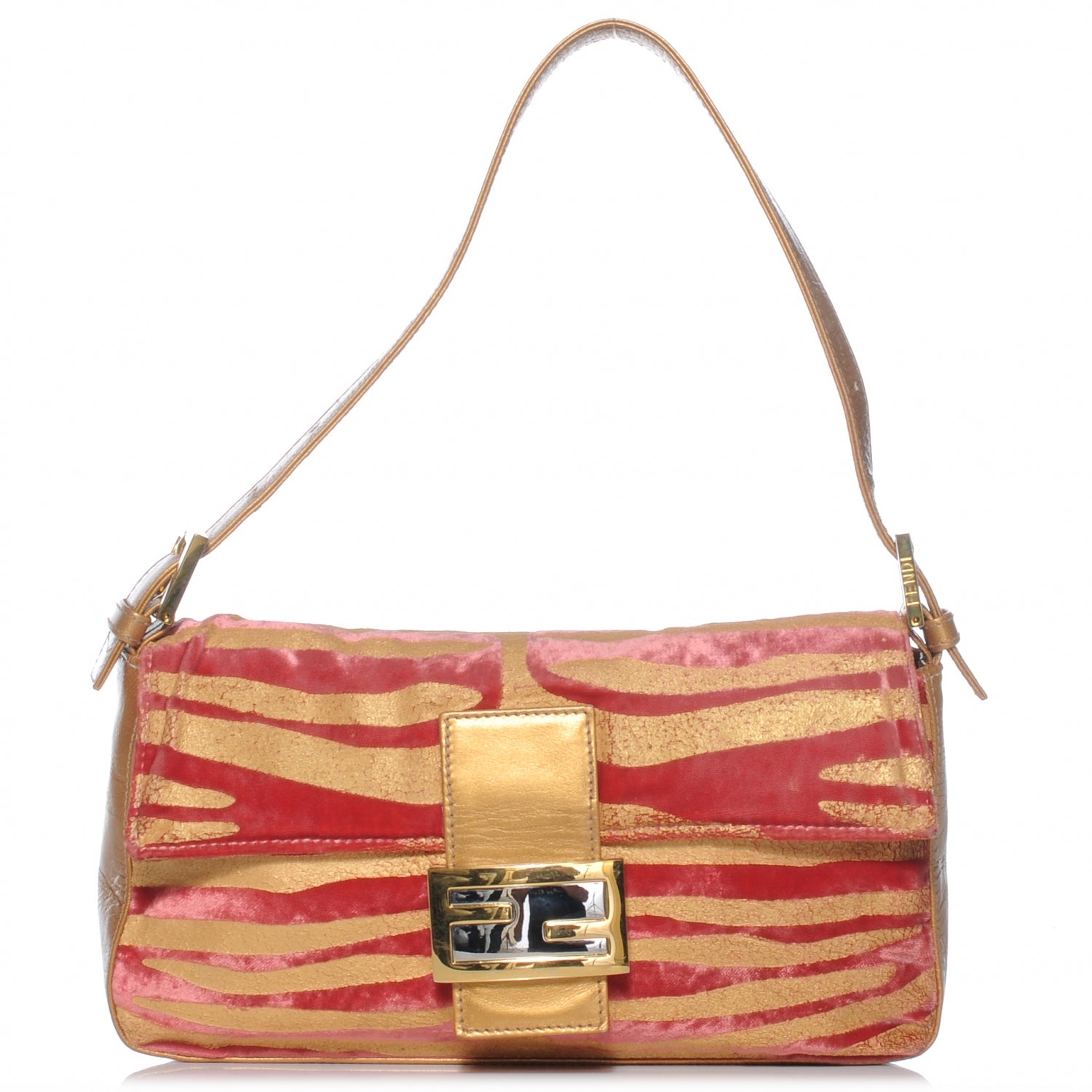 Fendi Velvet Zebra Baguette 1 of 7