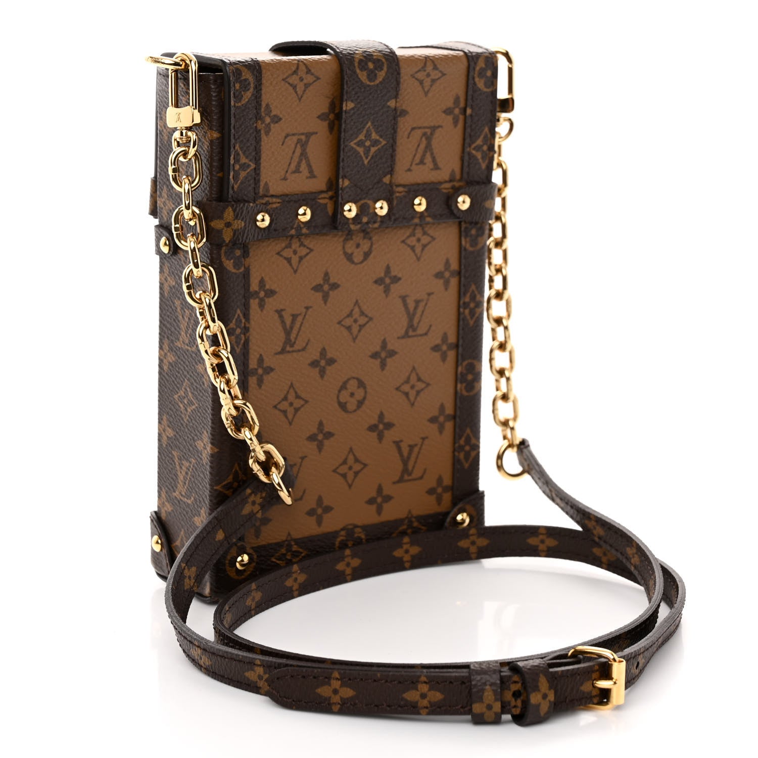 Louis Vuitton Reverse Monogram Pochette Trunk Verticale 3 of 9