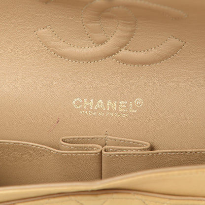 Chanel Lambskin Quilted Medium Double Flap Beige 6 of 18