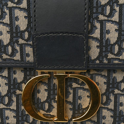 Christian Dior Oblique 30 Montaigne Flap Bag Blue 11 of 13
