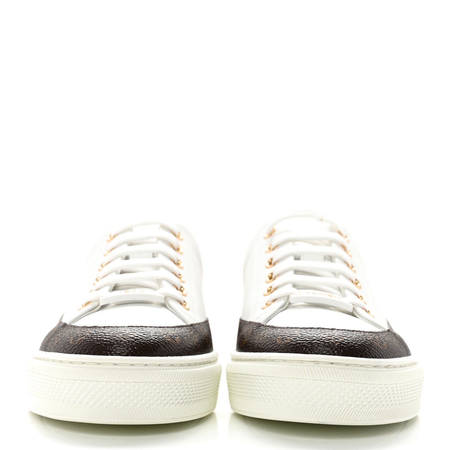 Monogram Womens Stellar Open Back Sneakers 36 White