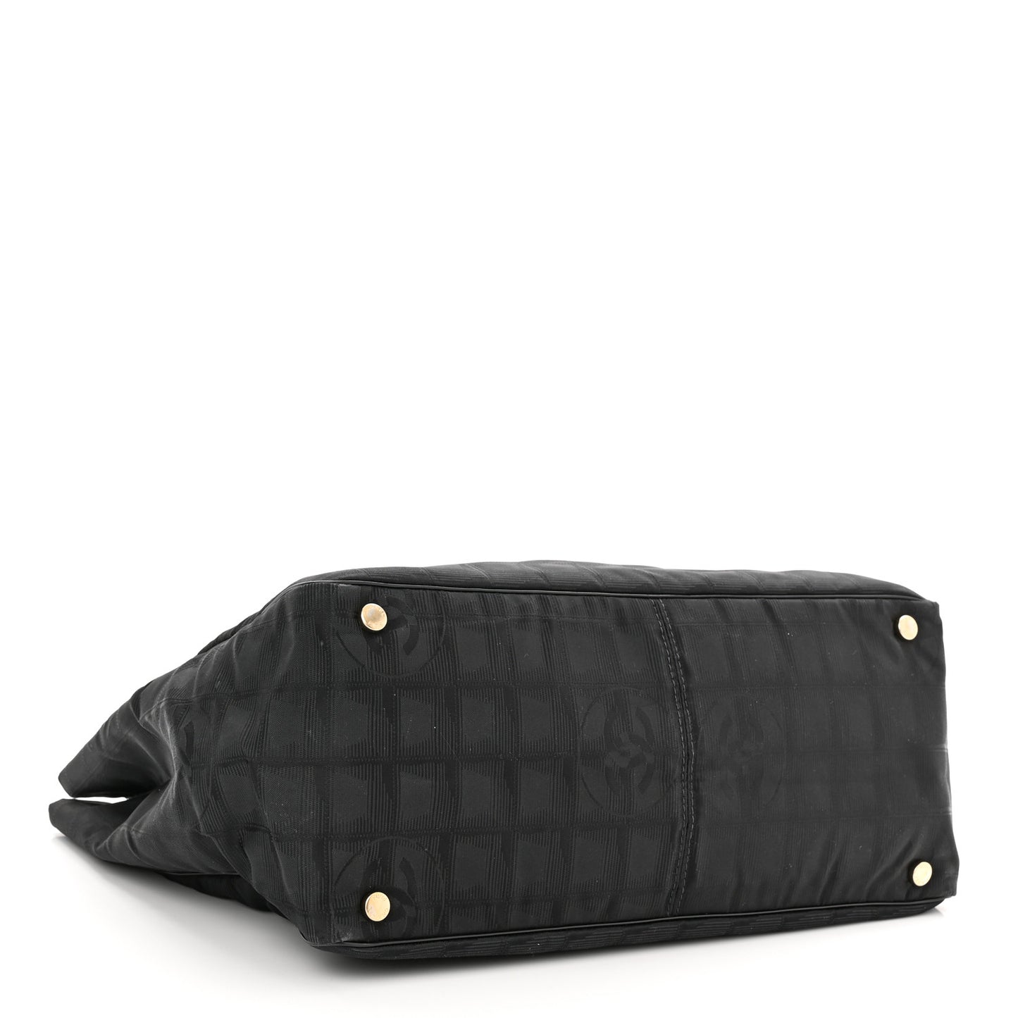 Nylon Medium Travel Tote Black