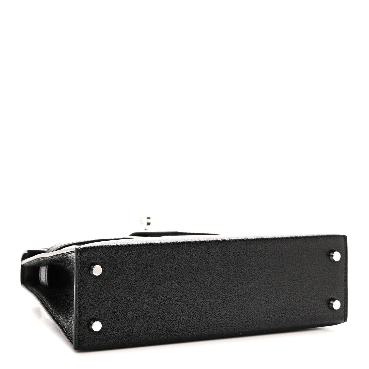 Hermes Chevre Chamkila Clou de Coeur Mini Kelly Sellier 20 Black 4 of 10