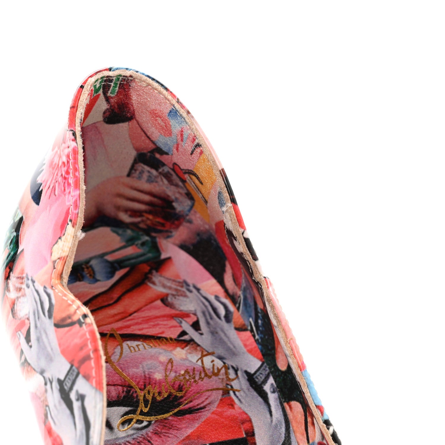 Christian Louboutin Patent Graphic Love Hot Chick 100 Pumps 36 Multicolor 9 of 9