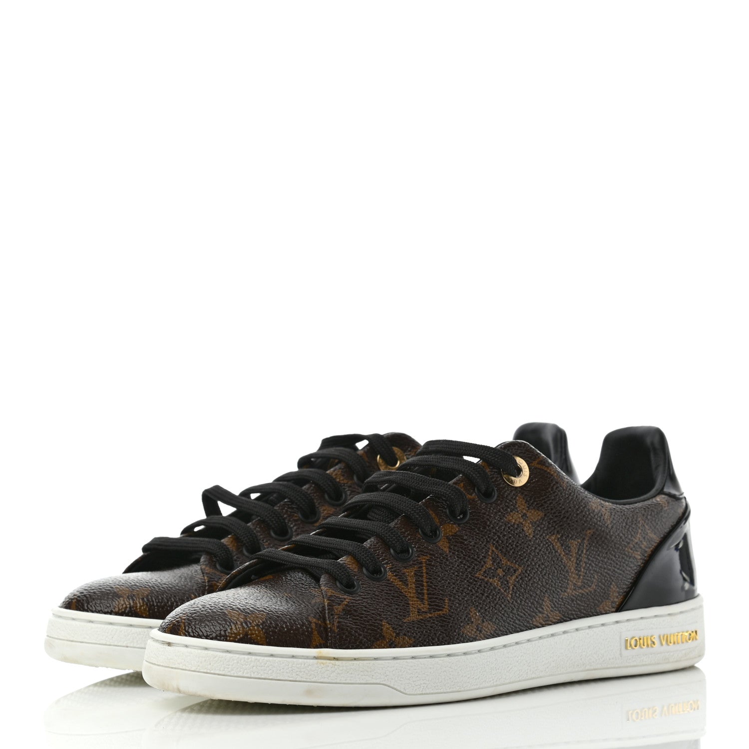 Louis Vuitton Patent Monogram Frontrow Sneakers 38 3 of 8