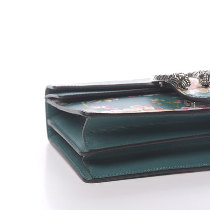 Gucci Calfskin Blooms Print Small Dionysus Shoulder Bag Bright Emerald Multicolor 9 of 10