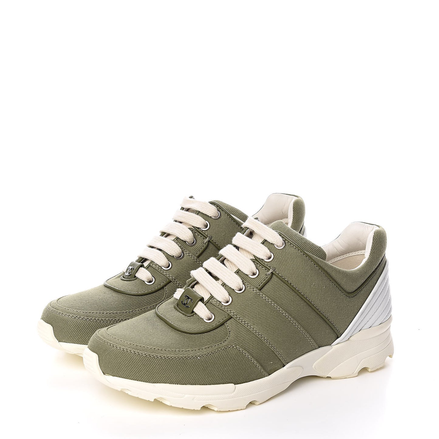 Canvas Womens Sneakers 38 Green