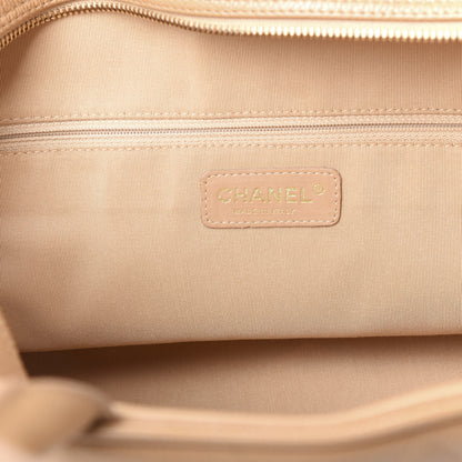 Chanel Caviar Quilted Large Bowler Bag Beige 9 of 11