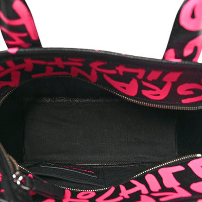 Marc Jacobs X STEPHEN SPROUSE Grained Calfskin Medium The Tote Bag Pink 5 of 9