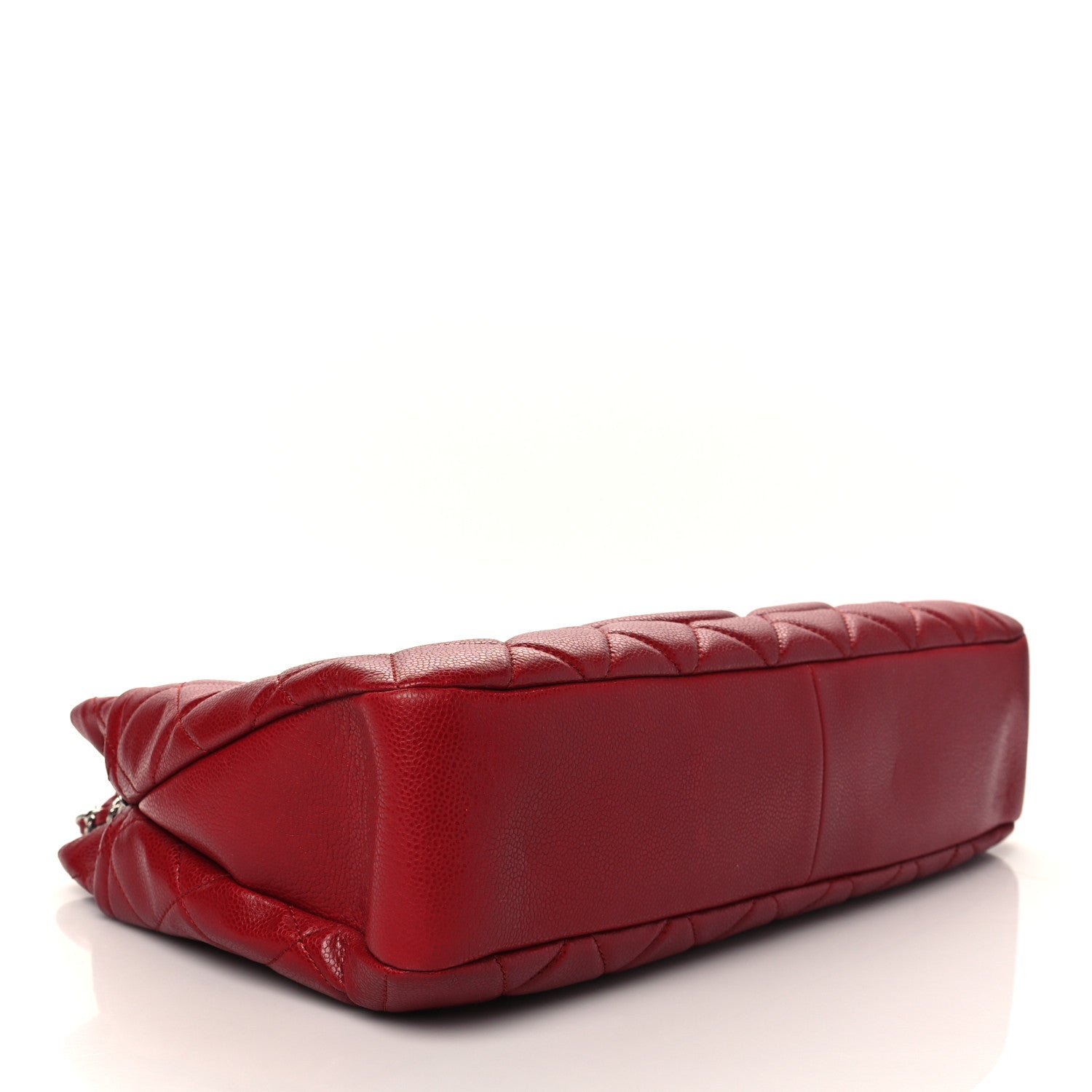 Chanel Caviar Quilted Timeless CC Soft Tote Red 3 of 8